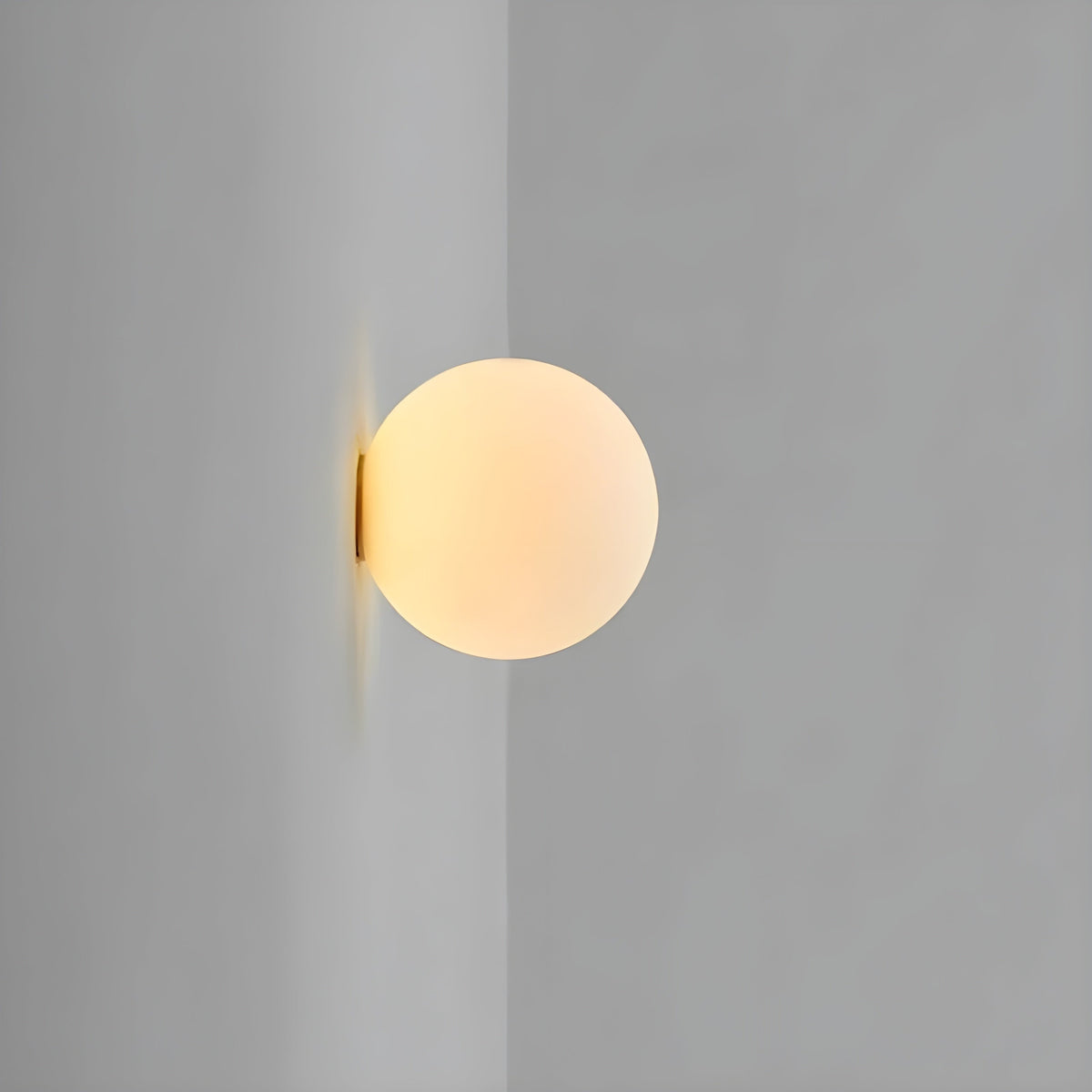Flush Mount Globe Wall Sconce with Frosted Glass and Minimalist Design - Image 9