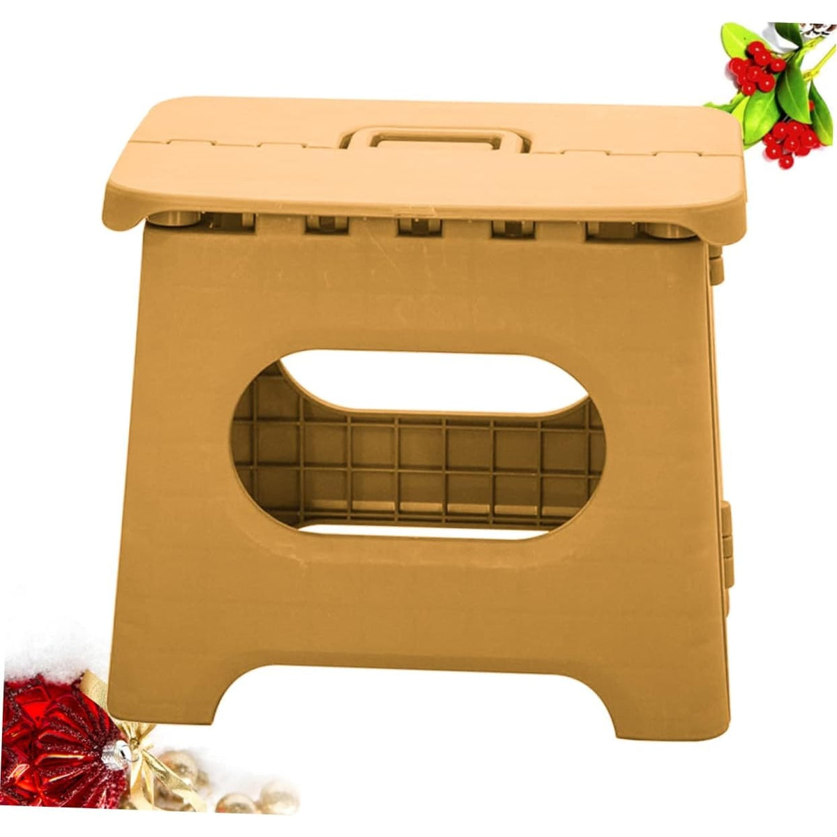 Folding Step Stool with Carrying Handle Portable and Foldable Plastic Design - Image 10