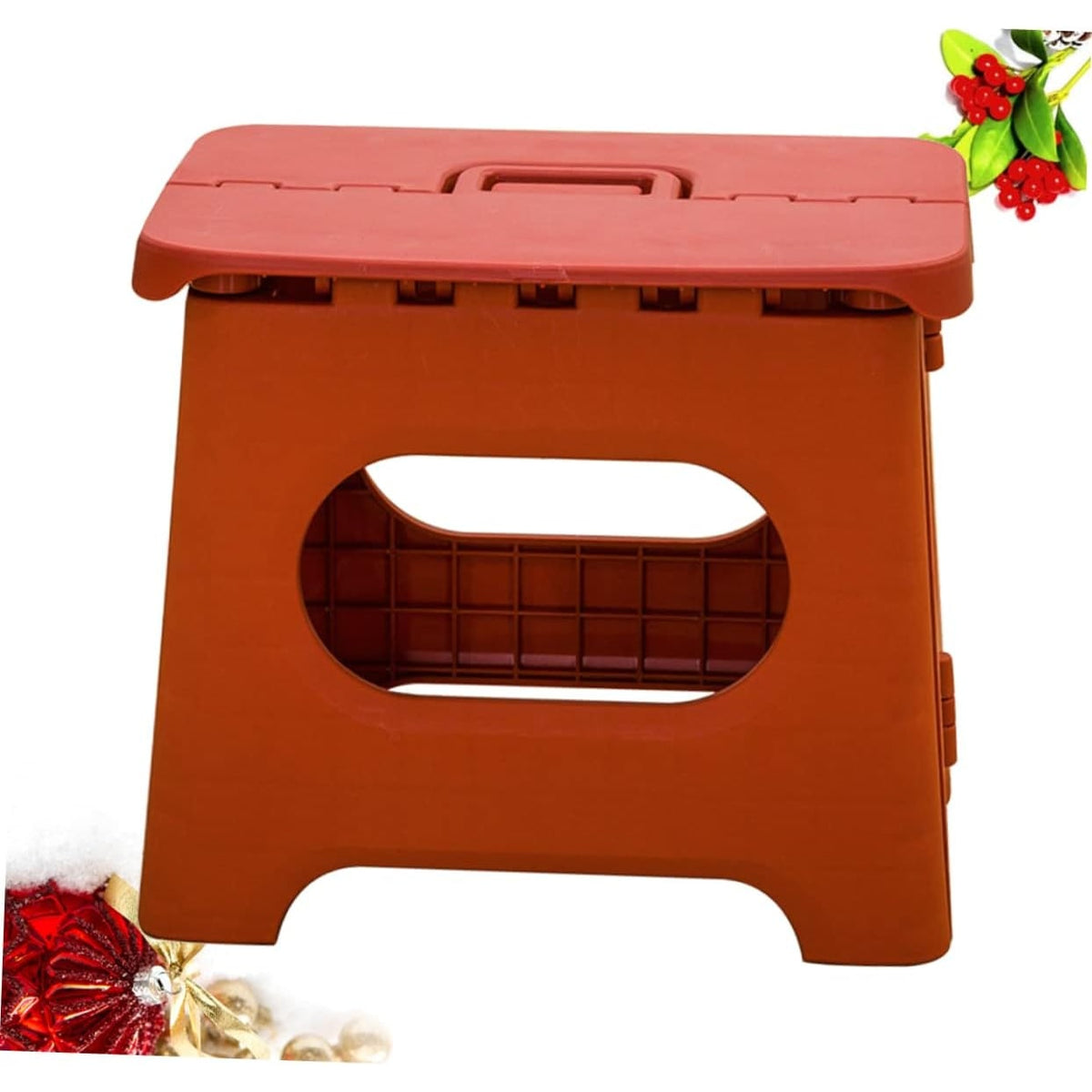 Folding Step Stool with Carrying Handle Portable and Foldable Plastic Design - Image 11