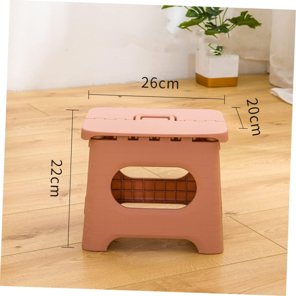 Folding Step Stool with Carrying Handle Portable and Foldable Plastic Design - Image 12