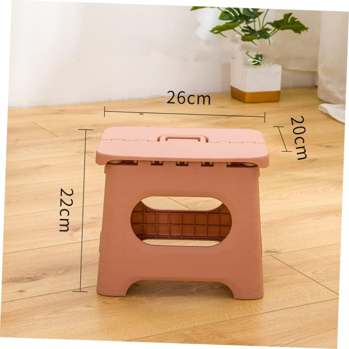 Folding Step Stool with Carrying Handle Portable and Foldable Plastic Design - Image 12