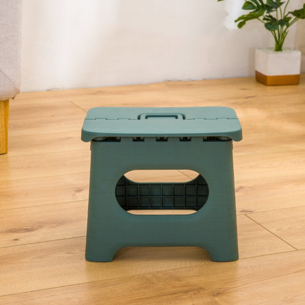 Folding Step Stool with Carrying Handle Portable and Foldable Plastic Design - Image 5