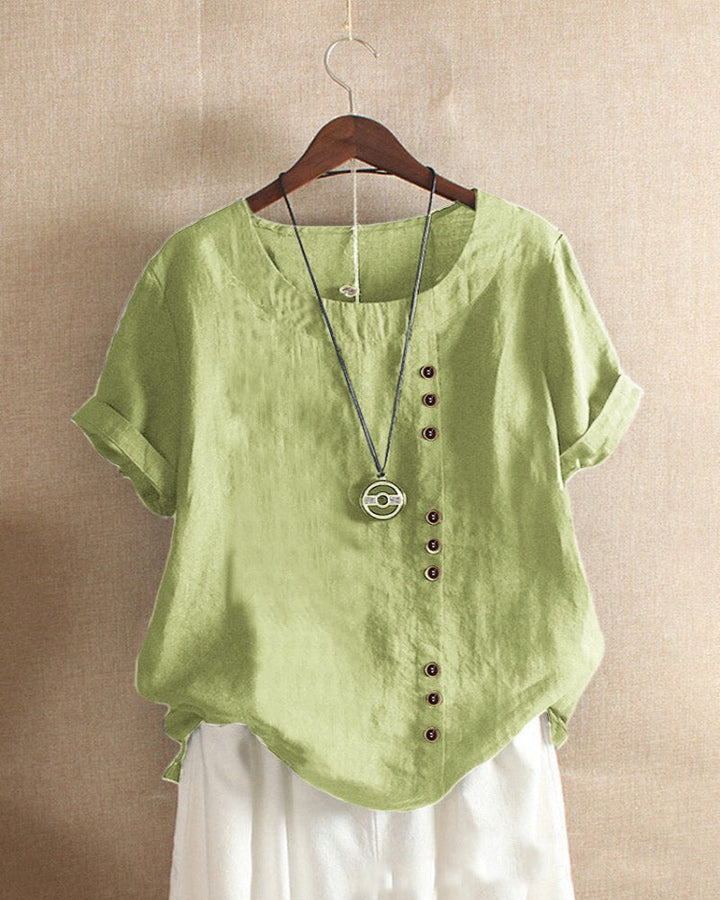 Women's Summer Blouse With Buttons