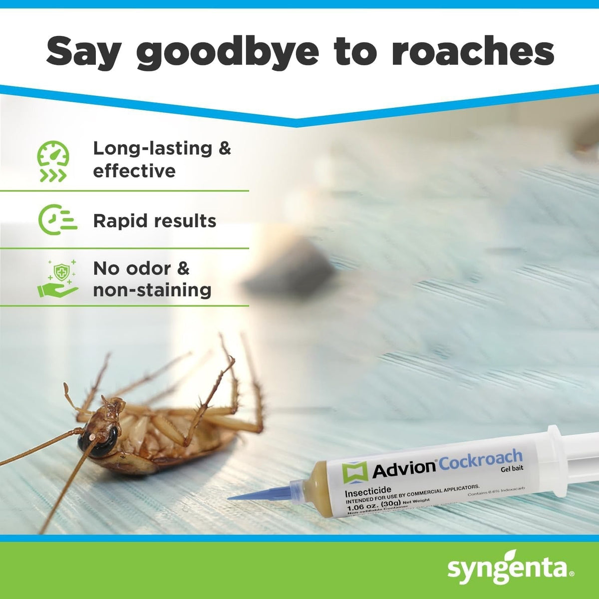 German Cockroach Gel Bait with Precision Applicator Syringe for Indoor Pest Control - Image 7