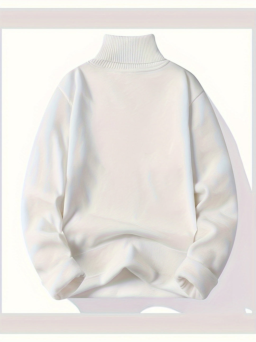 Men's Fleece-Lined Turtleneck Jumper