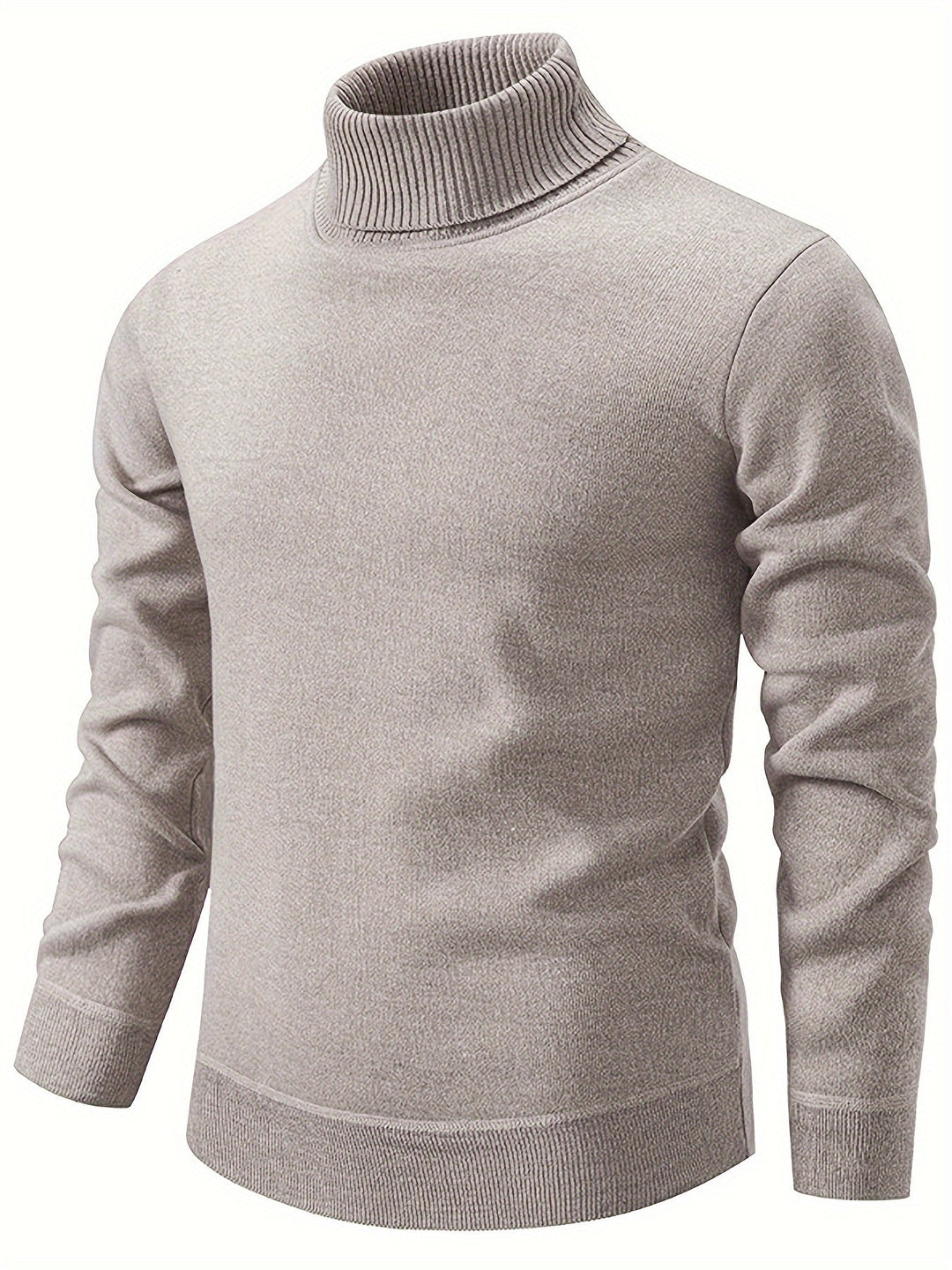 Men's Fleece-Lined Turtleneck Jumper
