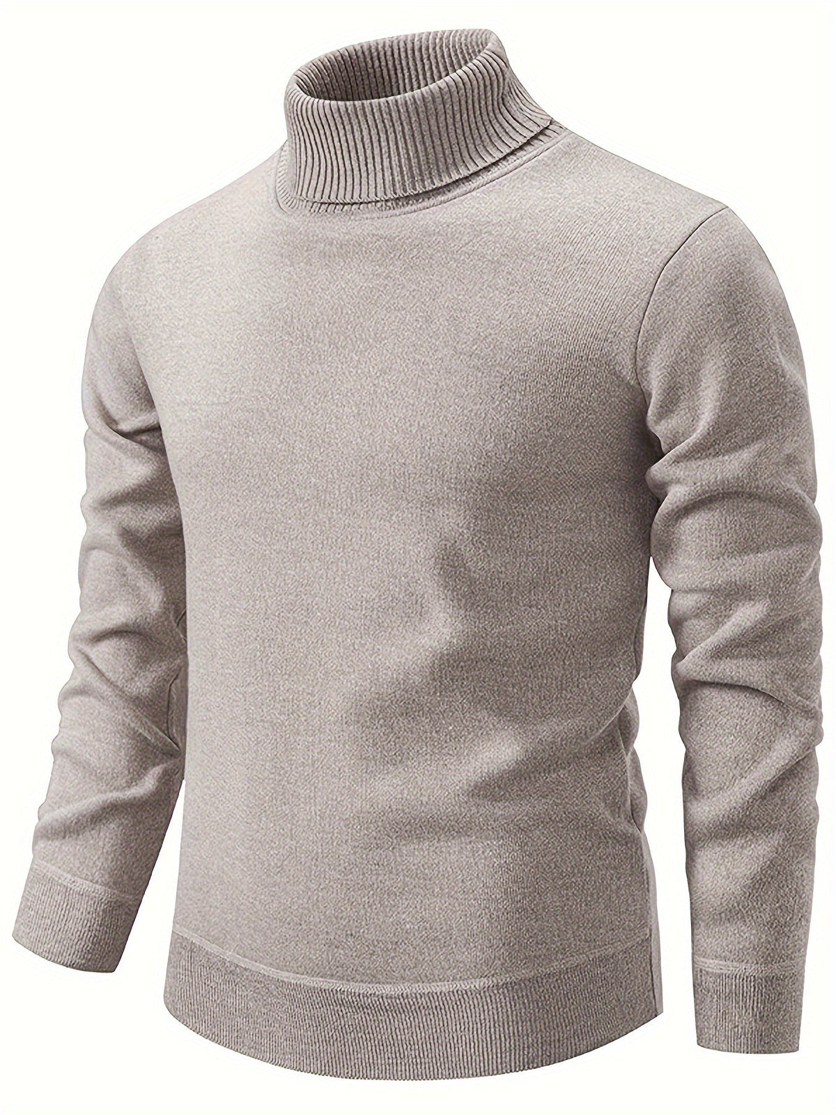 Men's Fleece-Lined Turtleneck Jumper