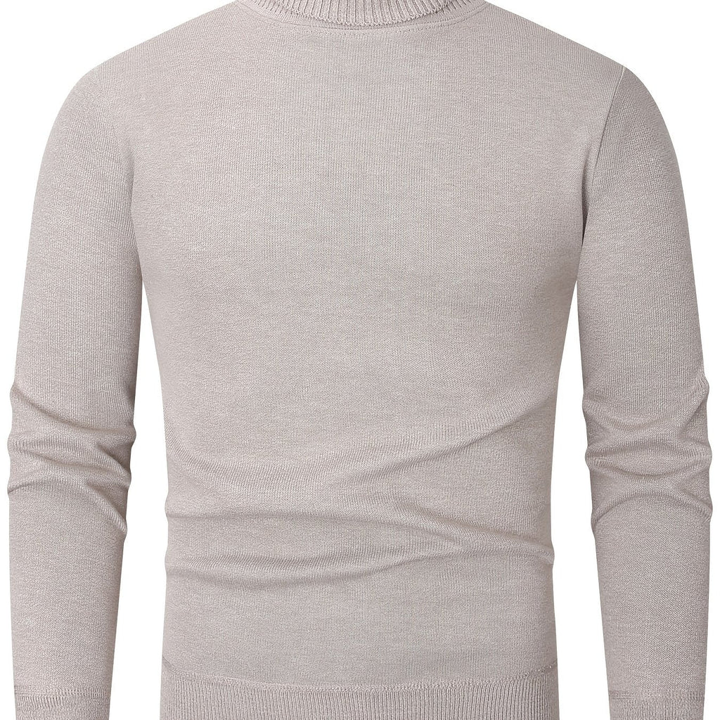 Men's Fleece-Lined Turtleneck Jumper