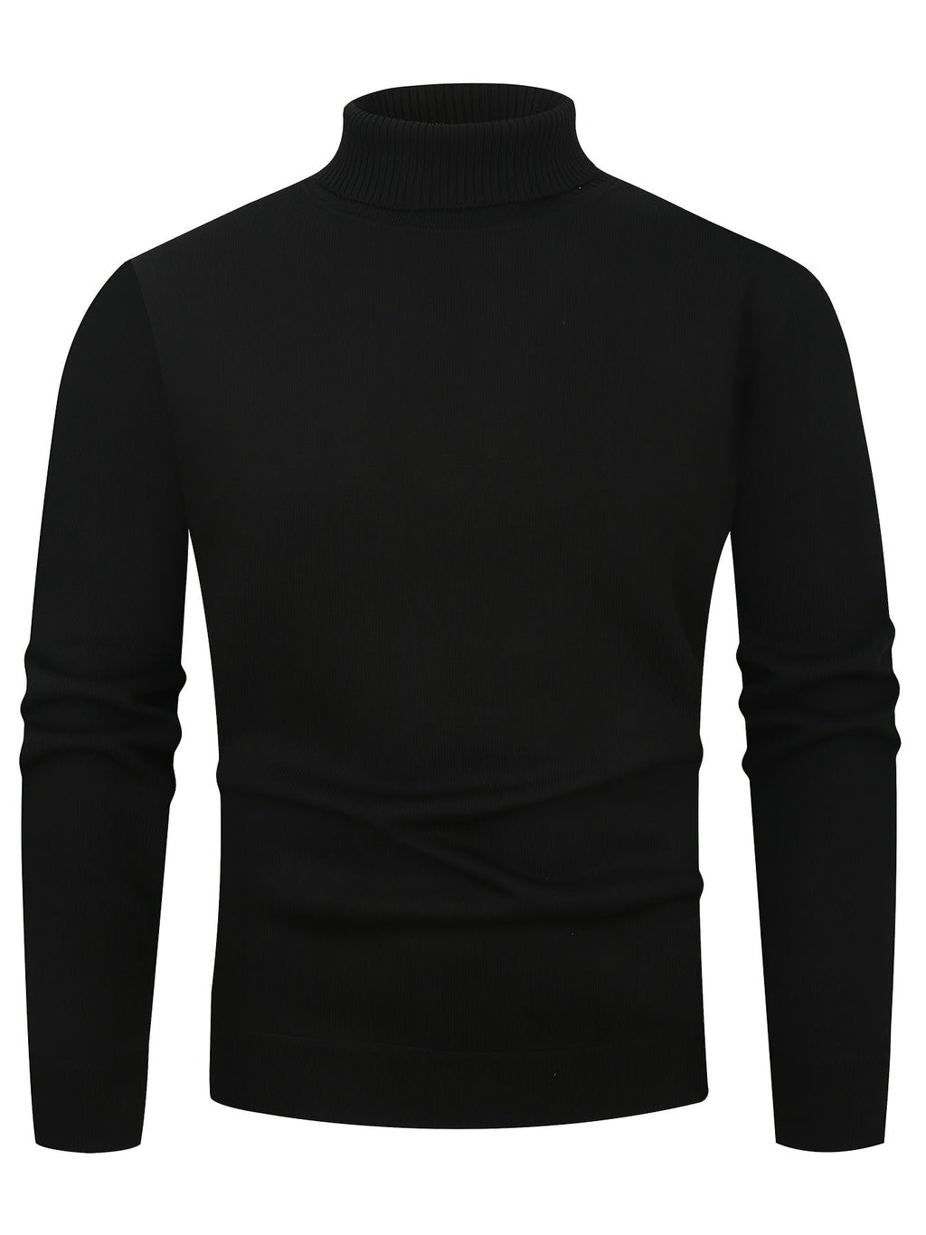 Men's Fleece-Lined Turtleneck Jumper