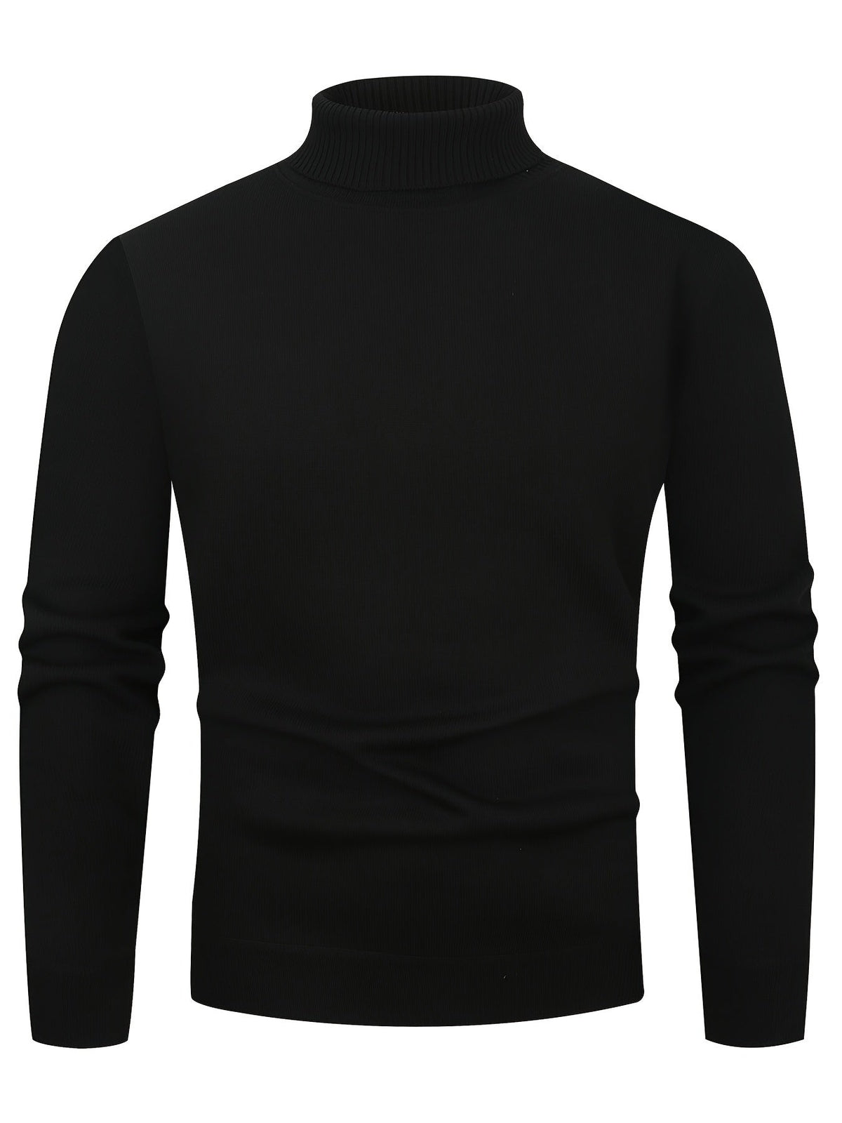 Men's Fleece-Lined Turtleneck Jumper