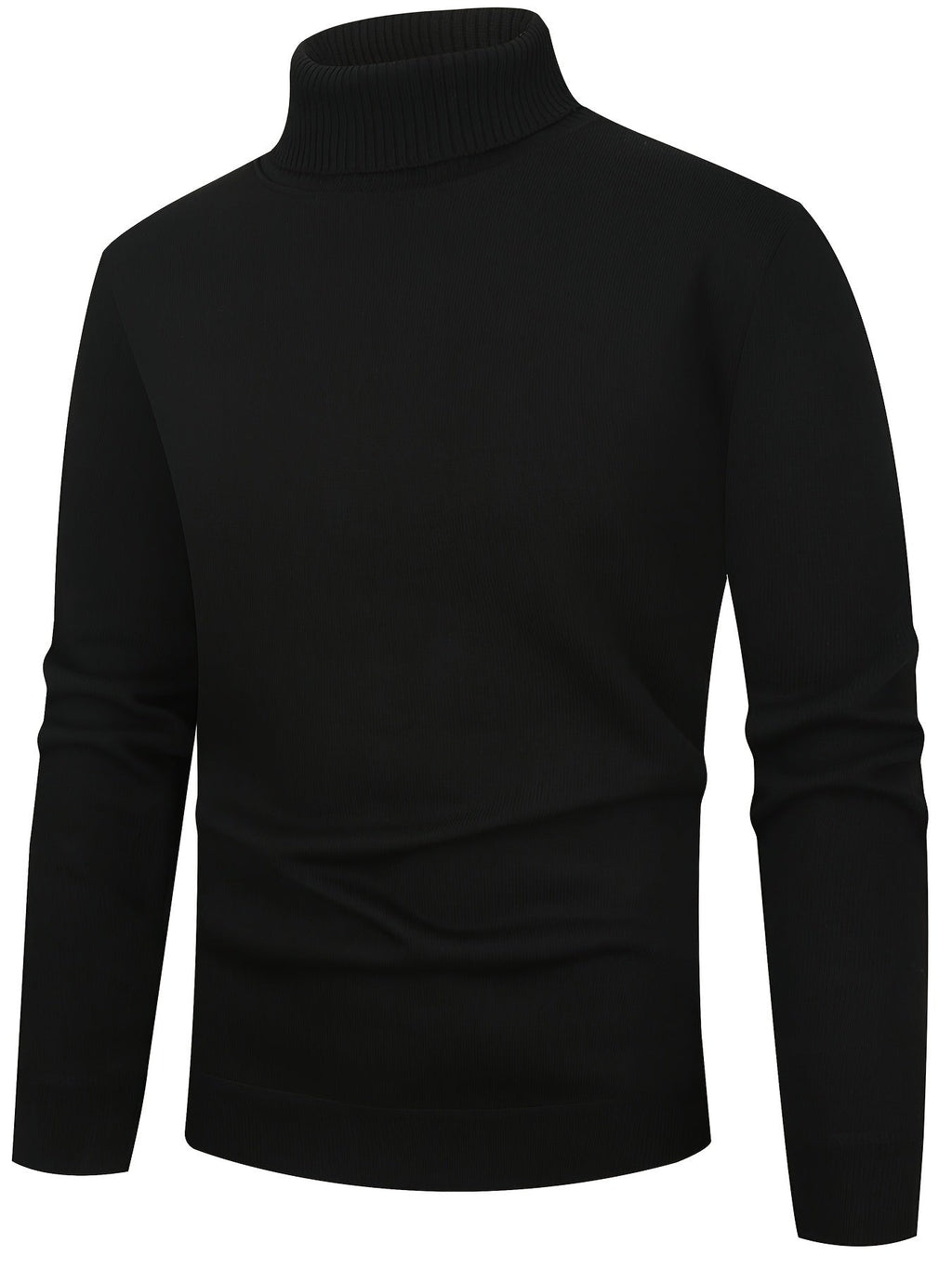Men's Fleece-Lined Turtleneck Jumper