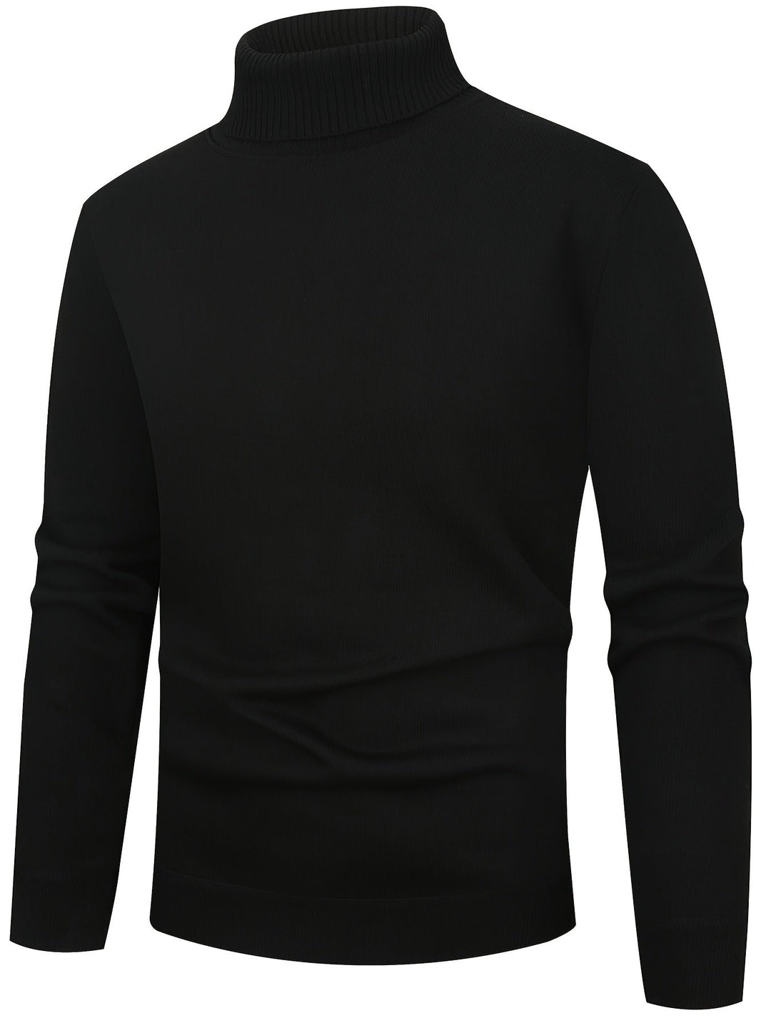 Men's Fleece-Lined Turtleneck Jumper