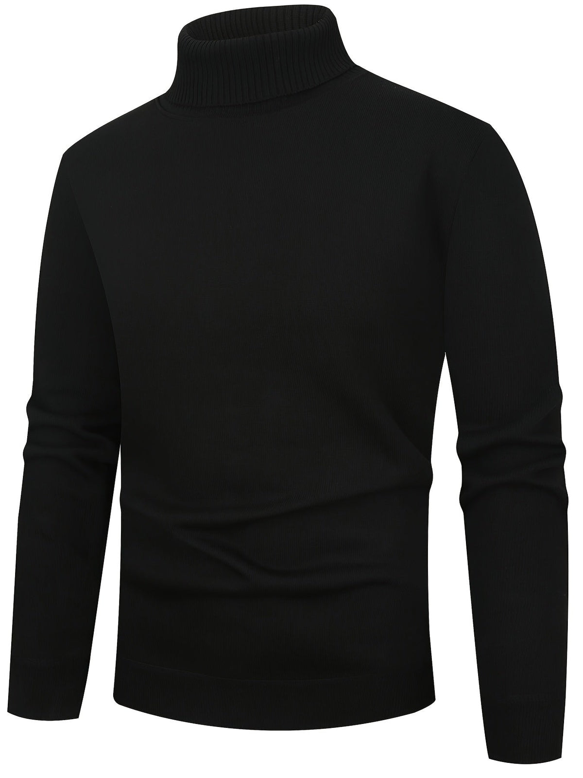 Men's Fleece-Lined Turtleneck Jumper