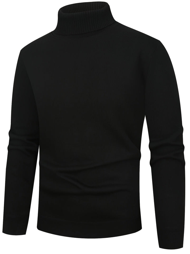 Men's Fleece-Lined Turtleneck Jumper