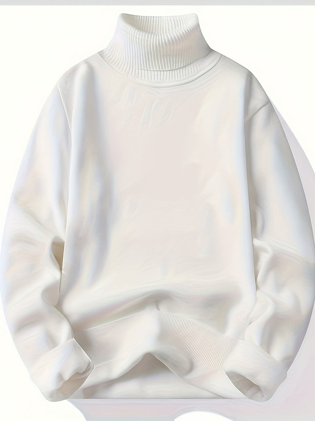 Men's Fleece-Lined Turtleneck Jumper