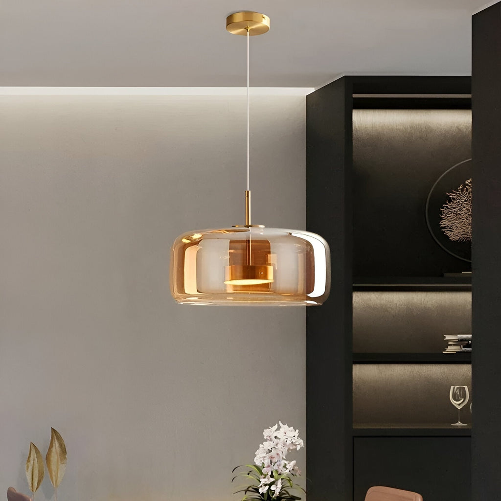 Glass Pendant Lights with LED and Adjustable Cord for Kitchen Island Dining Room and Living - Image 11