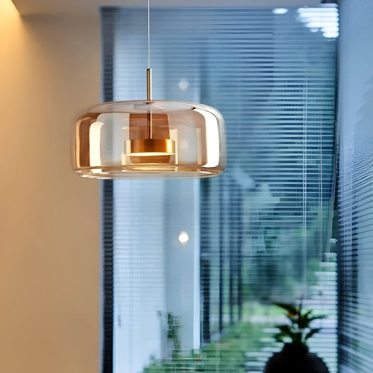 Glass Pendant Lights with LED and Adjustable Cord for Kitchen Island Dining Room and Living - Image 12