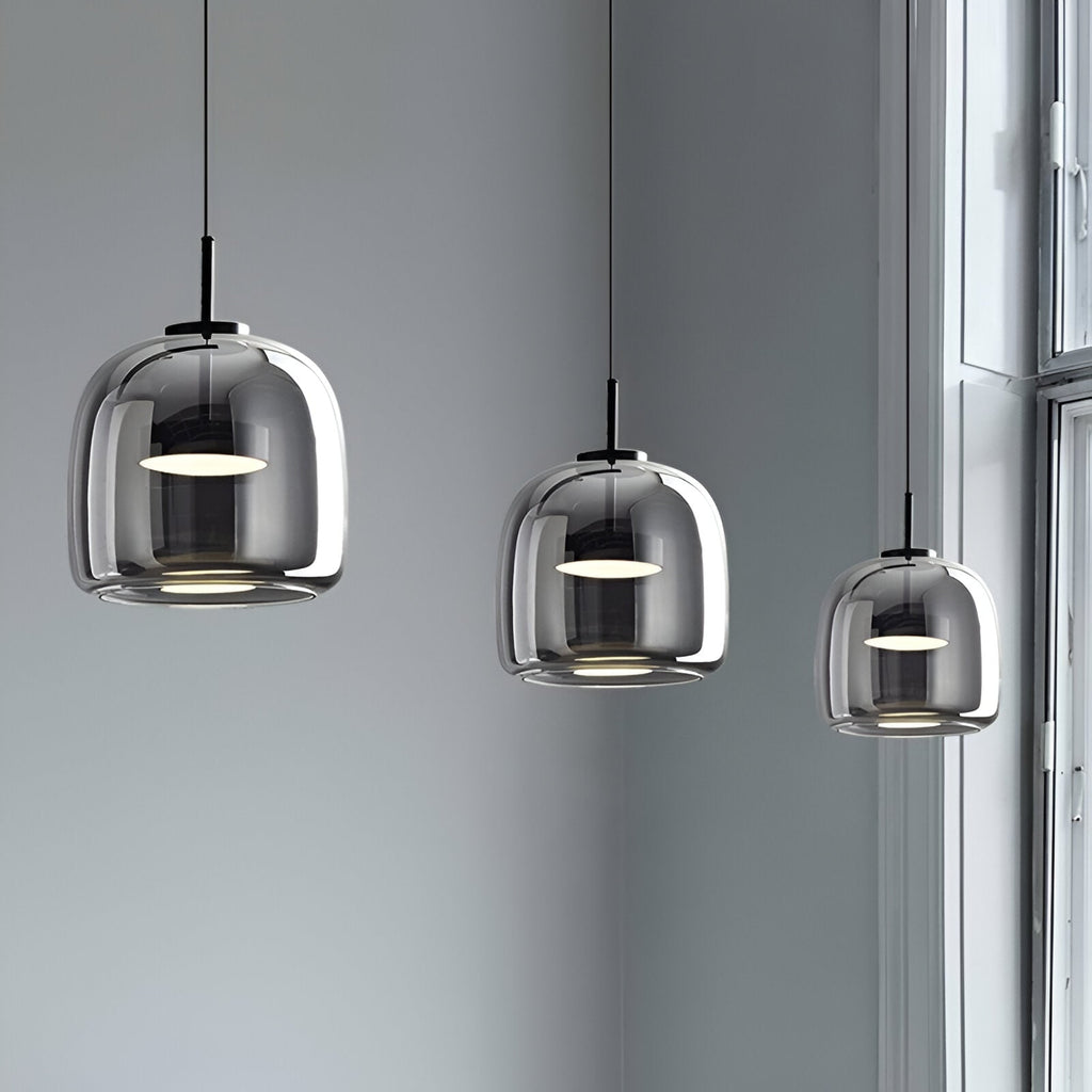 Glass Pendant Lights with LED and Adjustable Cord for Kitchen Island Dining Room and Living - Image 19
