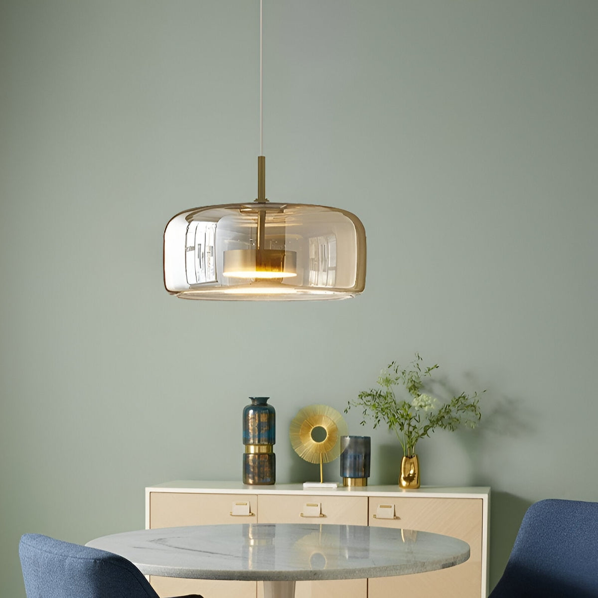 Glass Pendant Lights with LED and Adjustable Cord for Kitchen Island Dining Room and Living - Image 20