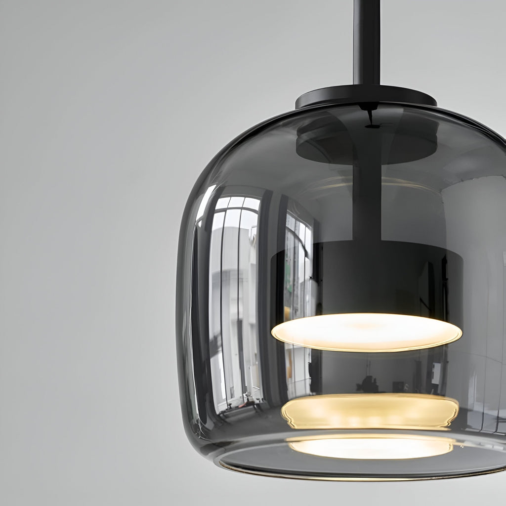 Glass Pendant Lights with LED and Adjustable Cord for Kitchen Island Dining Room and Living - Image 23
