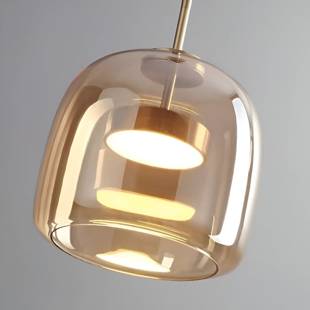 Glass Pendant Lights with LED and Adjustable Cord for Kitchen Island Dining Room and Living - Image 28