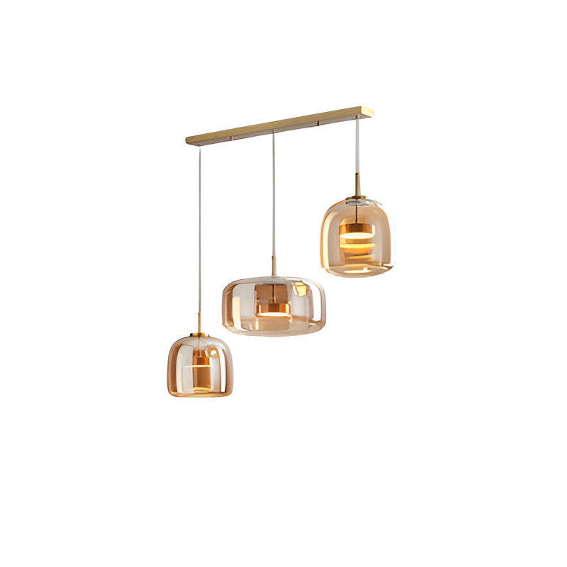 Glass Pendant Lights with LED and Adjustable Cord for Kitchen Island Dining Room and Living - Image 30