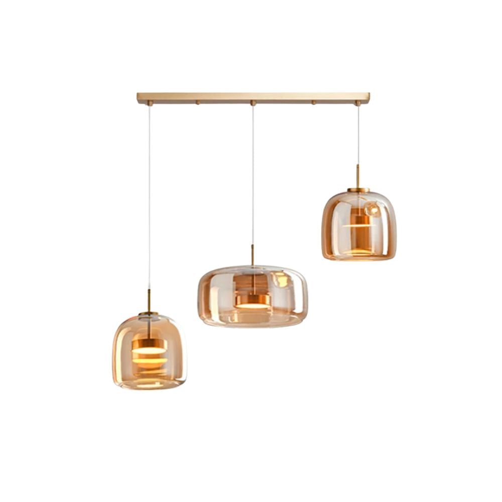 Glass Pendant Lights with LED and Adjustable Cord for Kitchen Island Dining Room and Living - Image 38