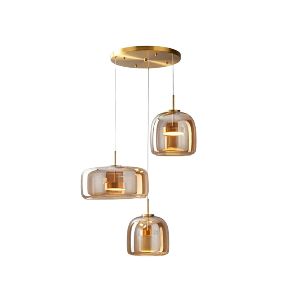 Glass Pendant Lights with LED and Adjustable Cord for Kitchen Island Dining Room and Living - Image 39