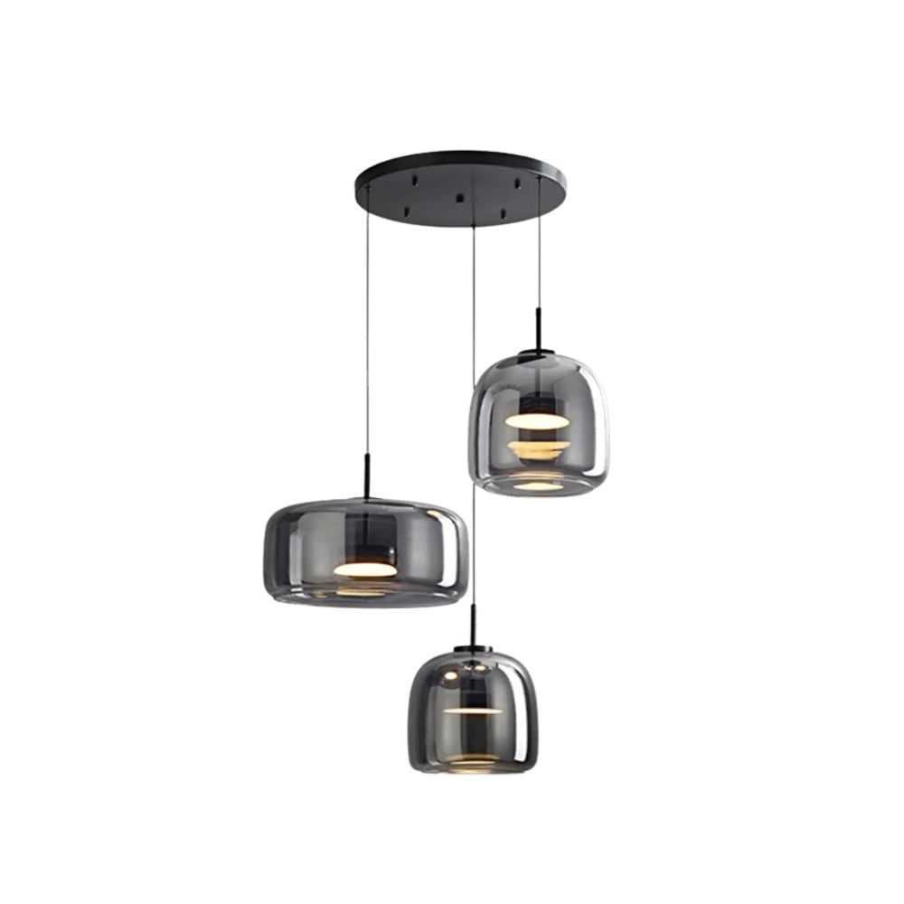 Glass Pendant Lights with LED and Adjustable Cord for Kitchen Island Dining Room and Living - Image 46