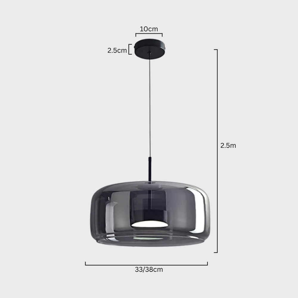 Glass Pendant Lights with LED and Adjustable Cord for Kitchen Island Dining Room and Living - Image 48