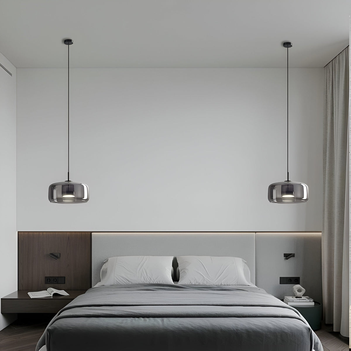 Glass Pendant Lights with LED and Adjustable Cord for Kitchen Island Dining Room and Living - Image 8