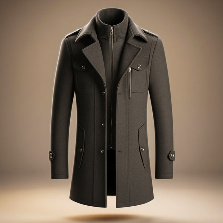 Men's Virgin Wool Coat