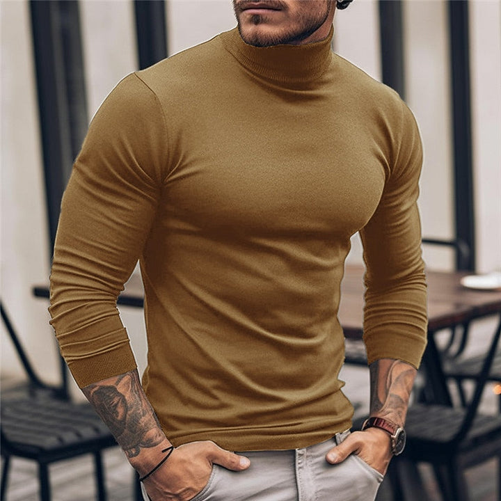 Men's Long Sleeve Turtleneck Shirt
