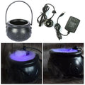 Halloween Fog Machine with Black Cauldron Mist Maker and Color-Changing LED Lights - Image 2
