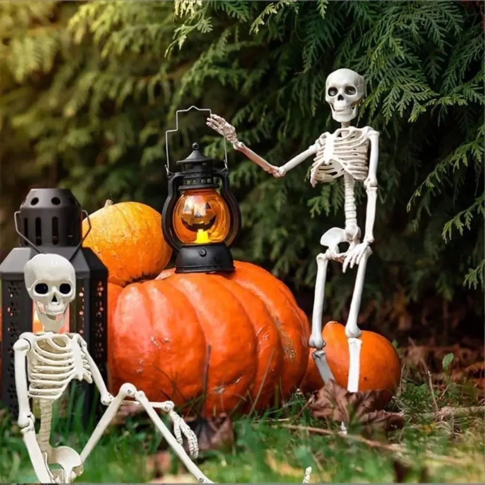 Halloween Skeleton Decoration with Poseable Joints for Outdoor Yard and Haunted House Display - Image 2