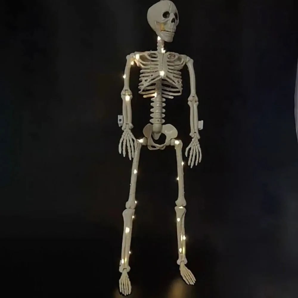 Halloween Skeleton Decoration with Poseable Joints for Outdoor Yard and Haunted House Display - Image 6