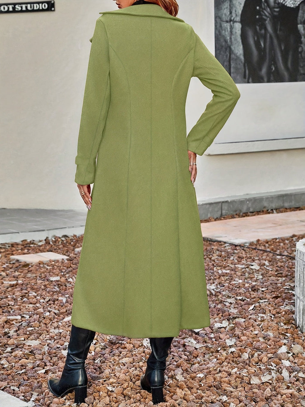 Women's Long Double Breasted Winter Coat