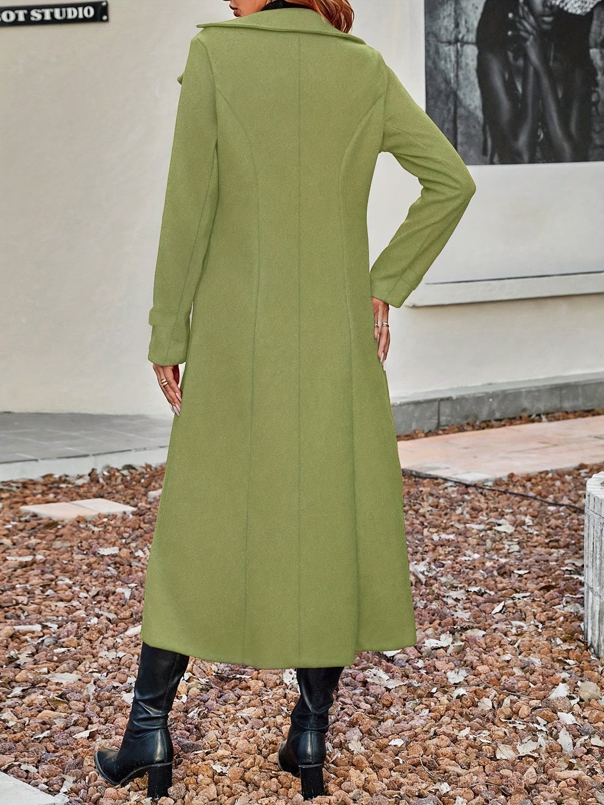 Women's Long Double Breasted Winter Coat