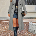 Women's Long Double Breasted Winter Coat