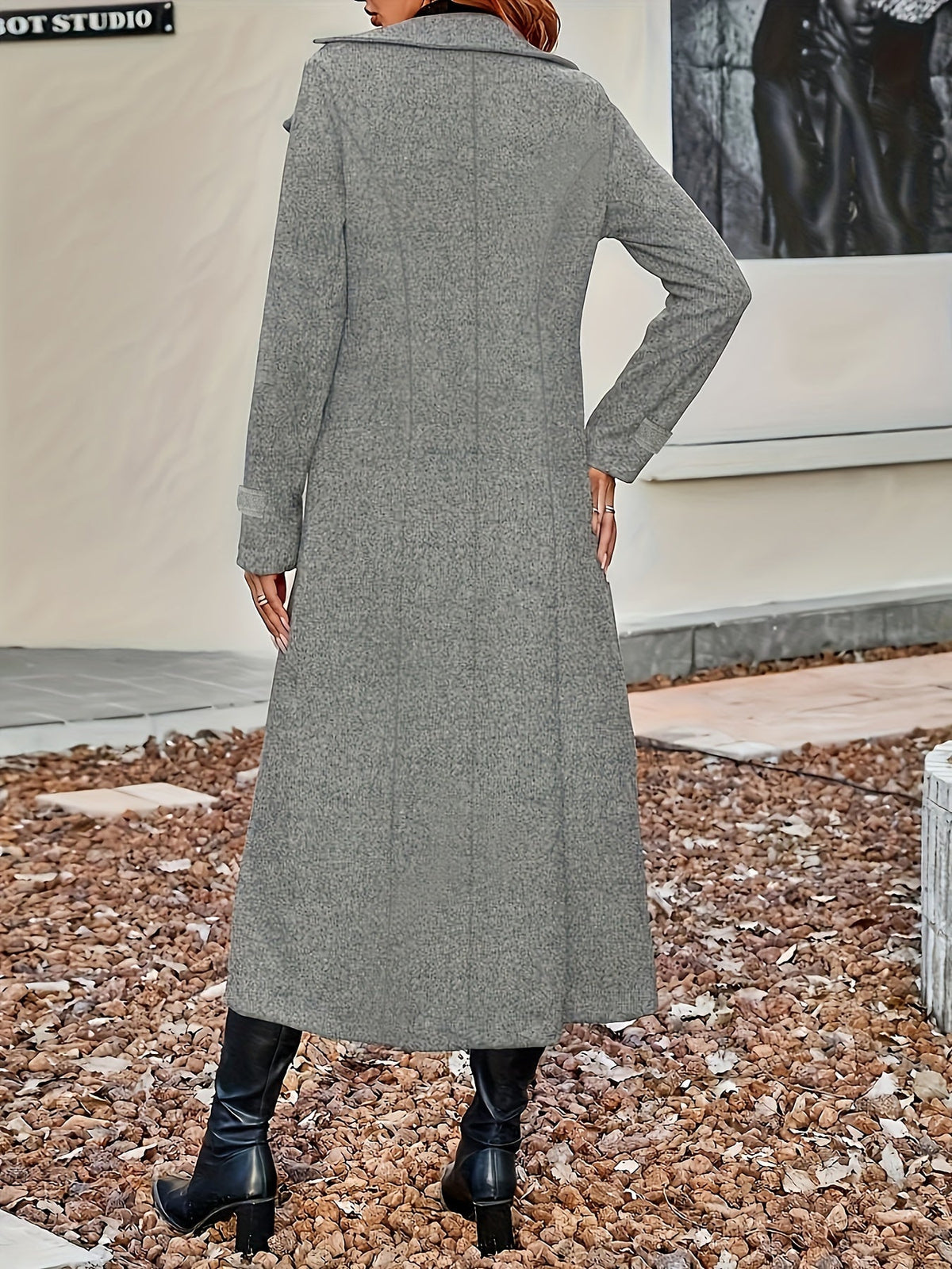 Women's Long Double Breasted Winter Coat