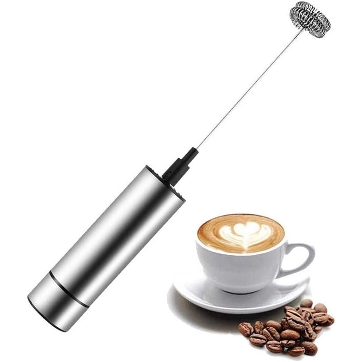 Handheld Electric Milk Frother with Stainless Steel Design and USB Charging - Image 5