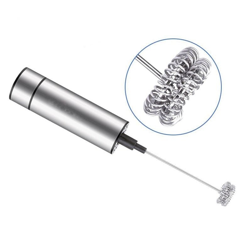 Handheld Electric Milk Frother with Stainless Steel Design and USB Charging - Image 6