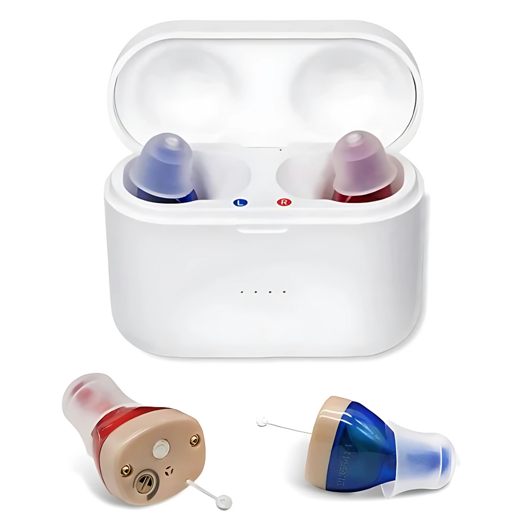 Hearing Aid with Charging Case for Sensorineural Loss Discreet In-Ear Digital Sound - Image 10