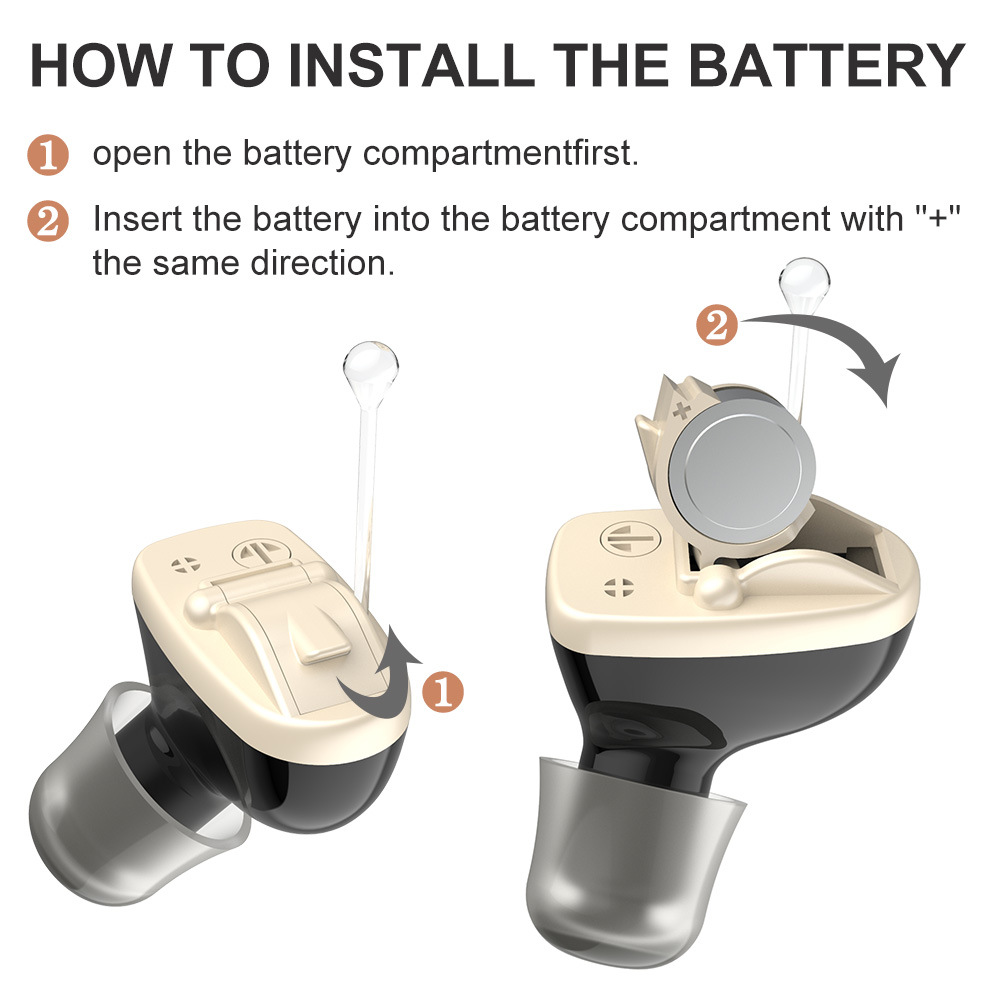 Hearing Aid with Charging Case for Sensorineural Loss Discreet In-Ear Digital Sound - Image 14