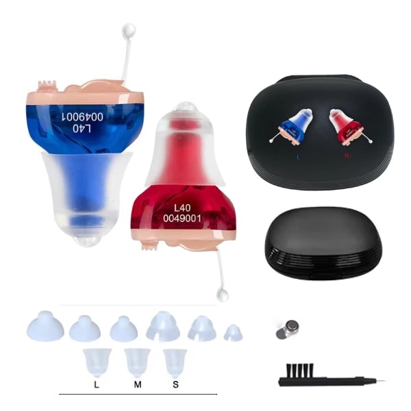 Hearing Aid with Charging Case for Sensorineural Loss Discreet In-Ear Digital Sound - Image 9