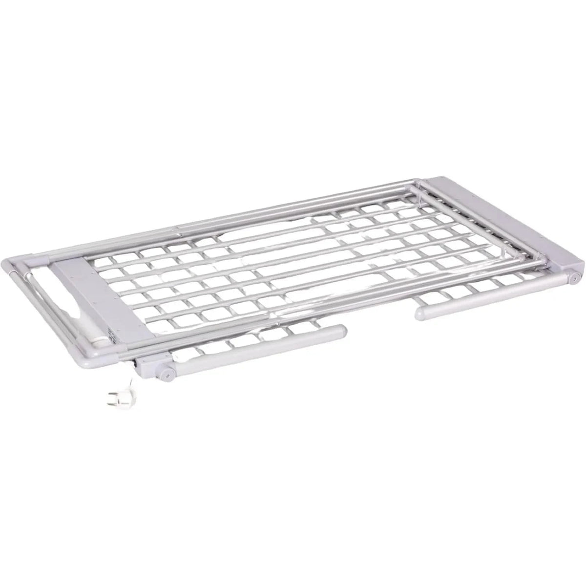 Heated Foldable Clothes Drying Rack with Folding Wings and Aluminum Heating Bars - Image 2