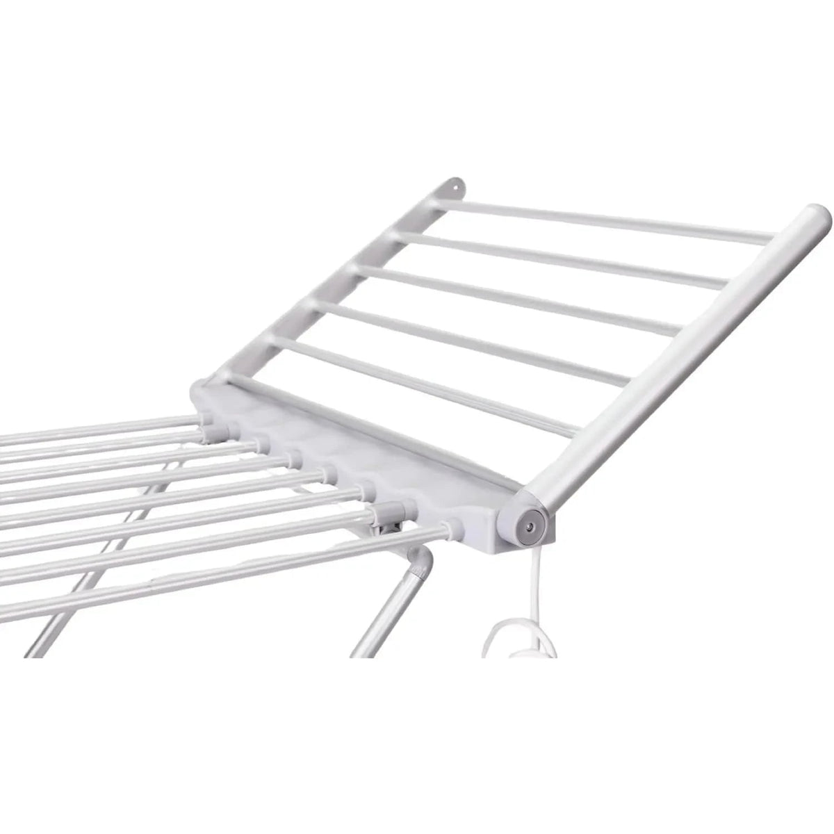 Heated Foldable Clothes Drying Rack with Folding Wings and Aluminum Heating Bars - Image 4