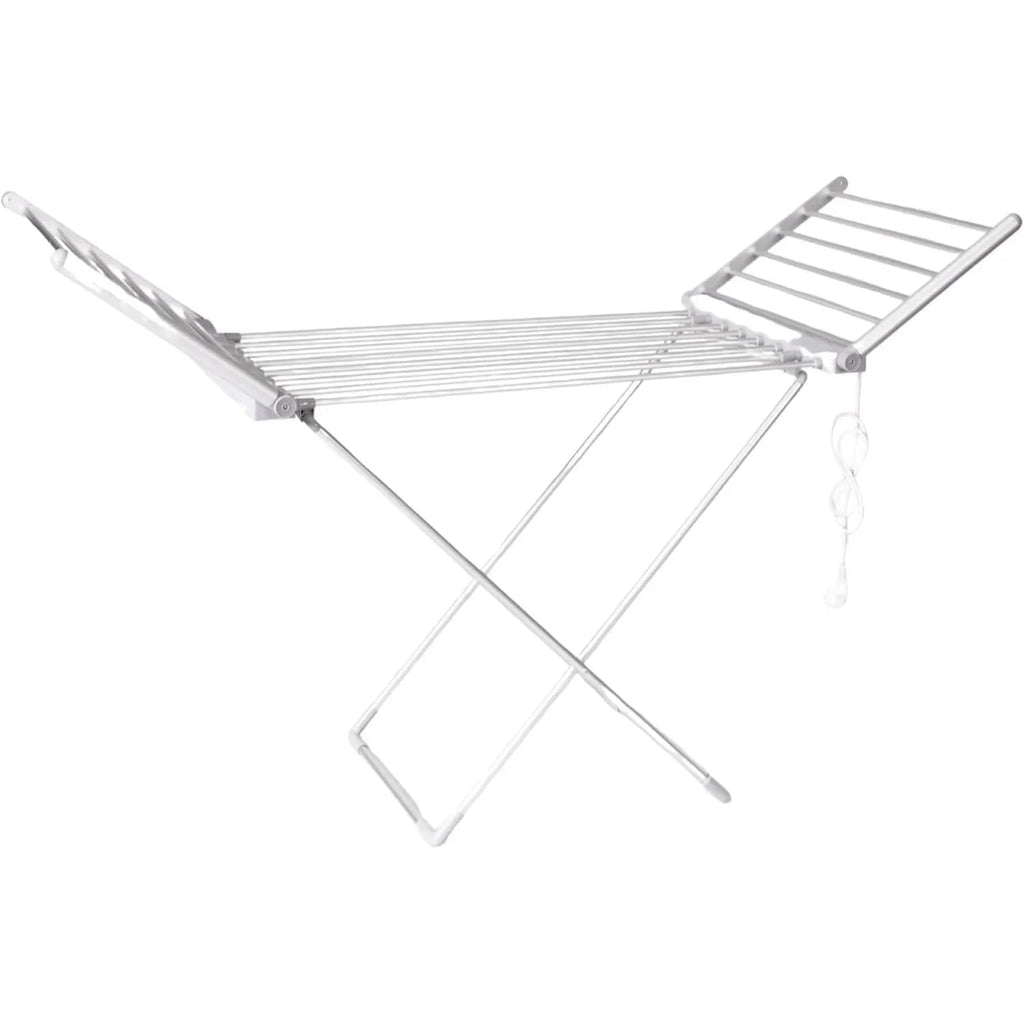 Heated Foldable Clothes Drying Rack with Folding Wings and Aluminum Heating Bars - Image 5