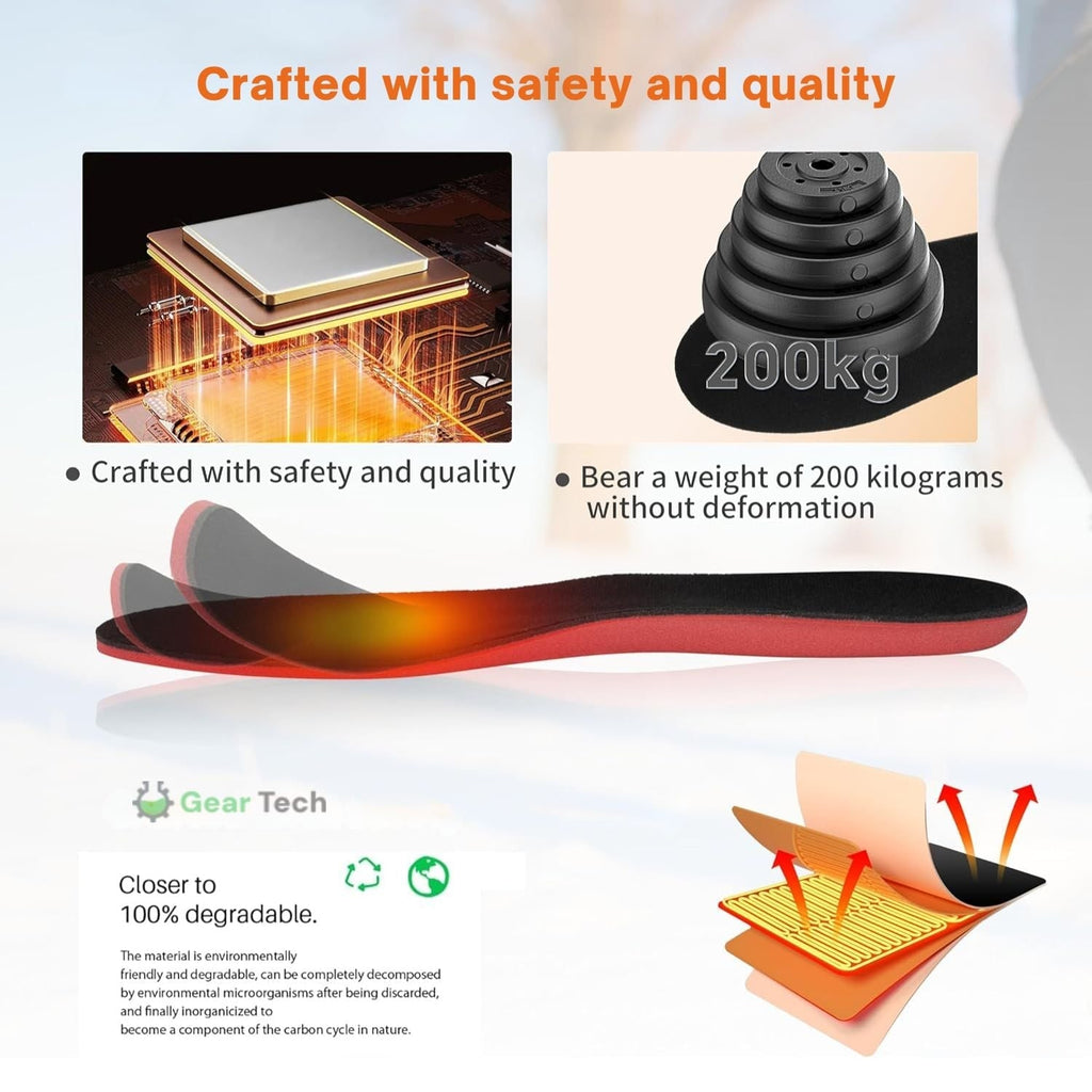 Heated Insoles USB Powered with Trim-To-Fit Design and Adjustable Heat - Image 8
