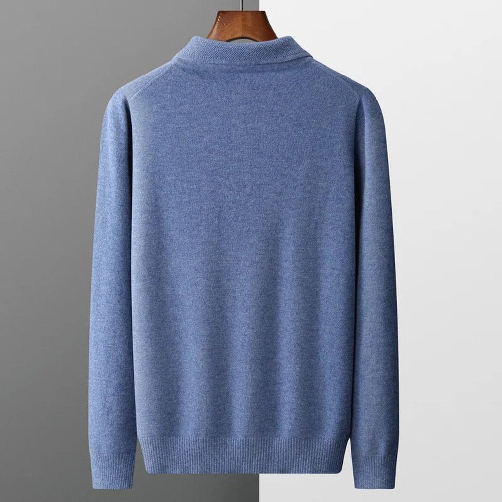 Men's Cashmere Polo Sweater